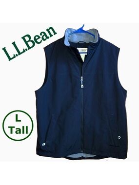 NWOT L.L. BEAN Fleece-Lined Vest Zip Pockets (Large/Tall)